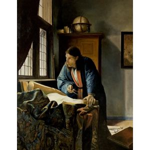 El geógrafo, copia de la obra de Veermer