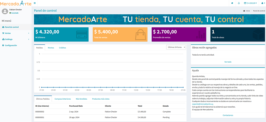Paso 4 - Panel de Control